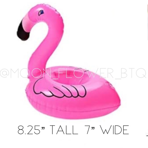 Inflatable Pink Flamingo Drink Holder - Picture 3 of 4